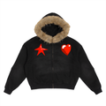 Deadly Skelly Detachable Fur Jacket