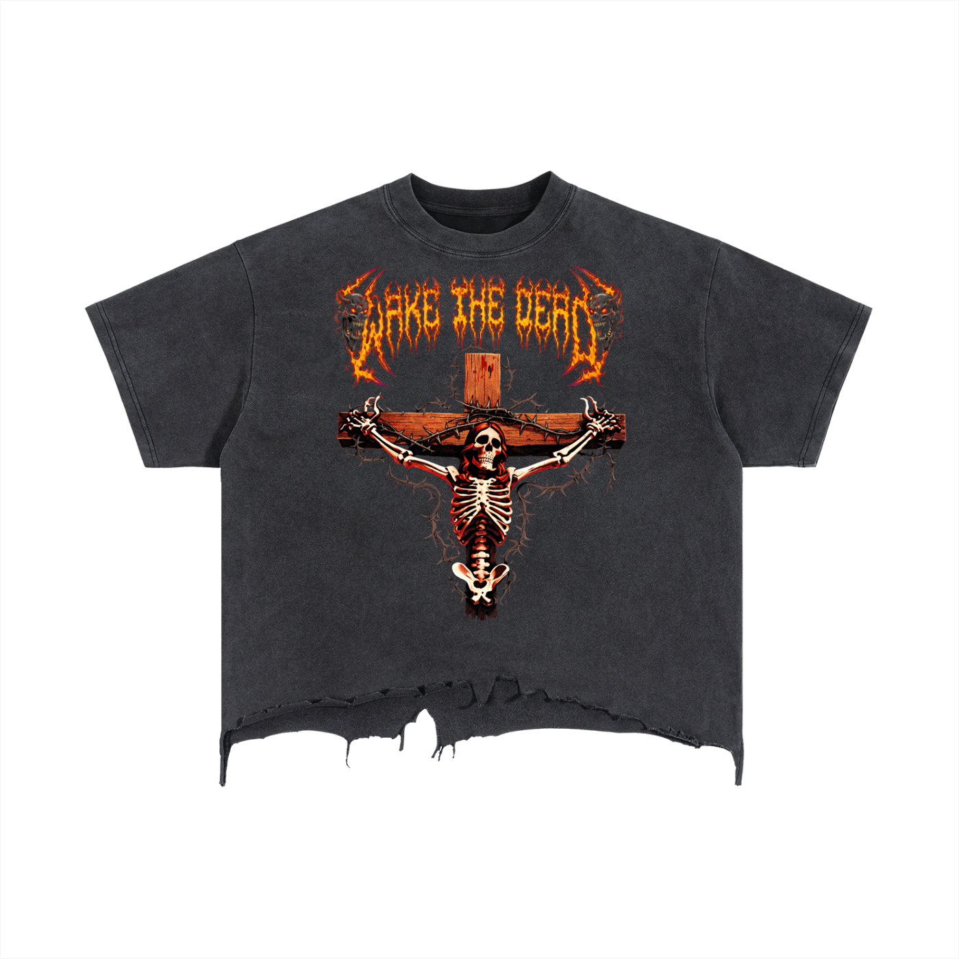 Wake The Dead Boxy Hem T Shirt
