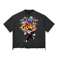 Cartoon Guns Long Hem Boxy T-shirt