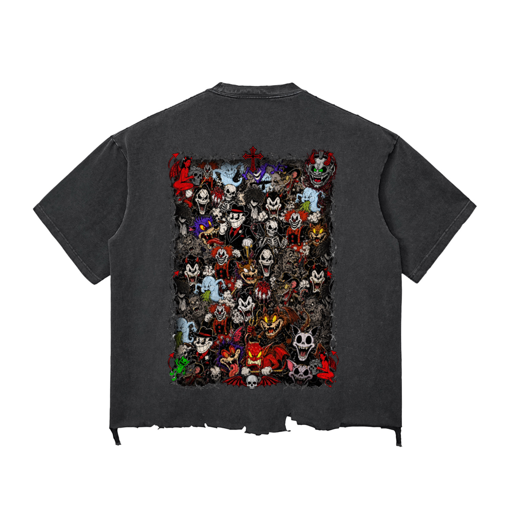 BK Collage Long Hem Boxy T-shirt