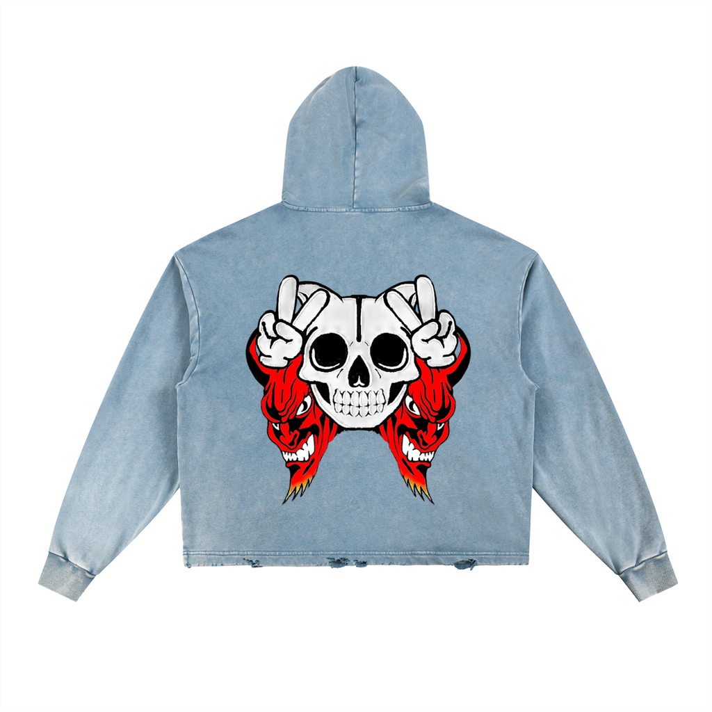 Deadly Skelly Hem Hoodie