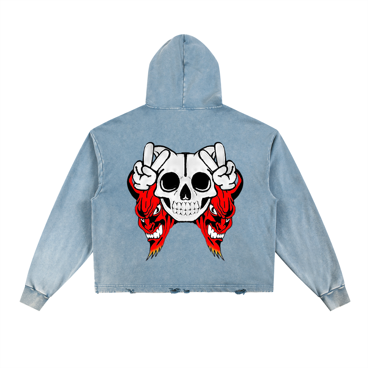 Deadly Skelly Hem Hoodie