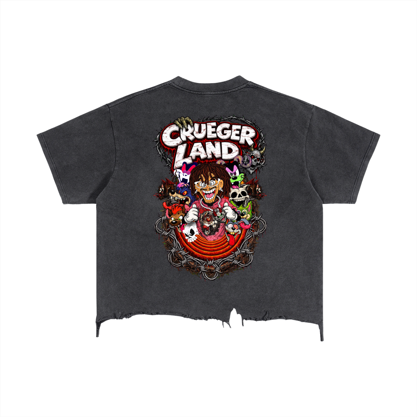 BK Crueger Land Short Boxy Hem T-Shirt