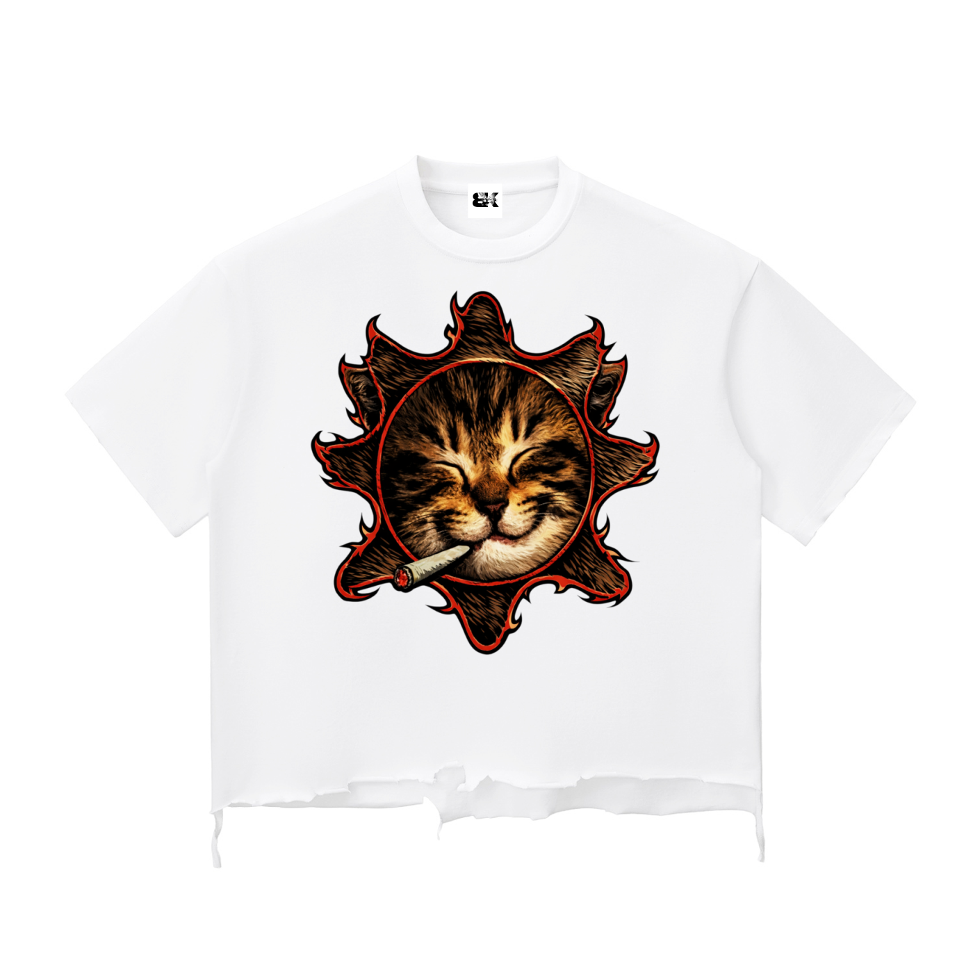 Crueger Cat Hem Boxy T-shirt