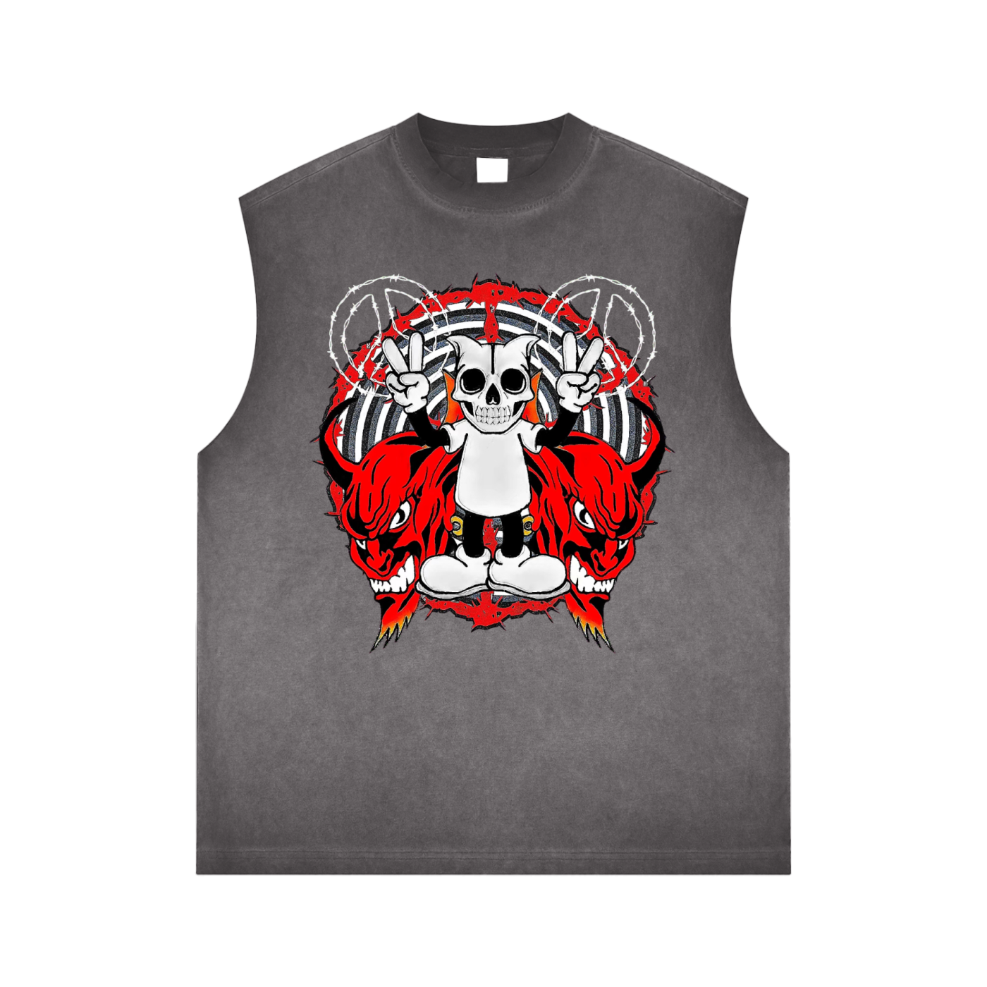 Deadly Skelly Reverse Tank Top