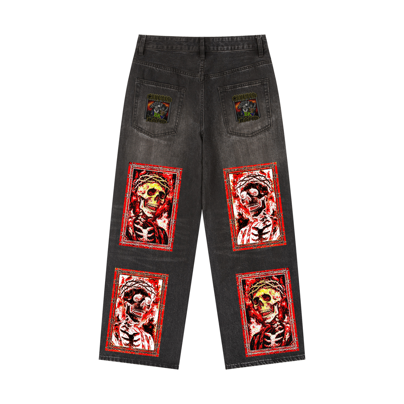 Fog Red Heavyweight Denim Jeans