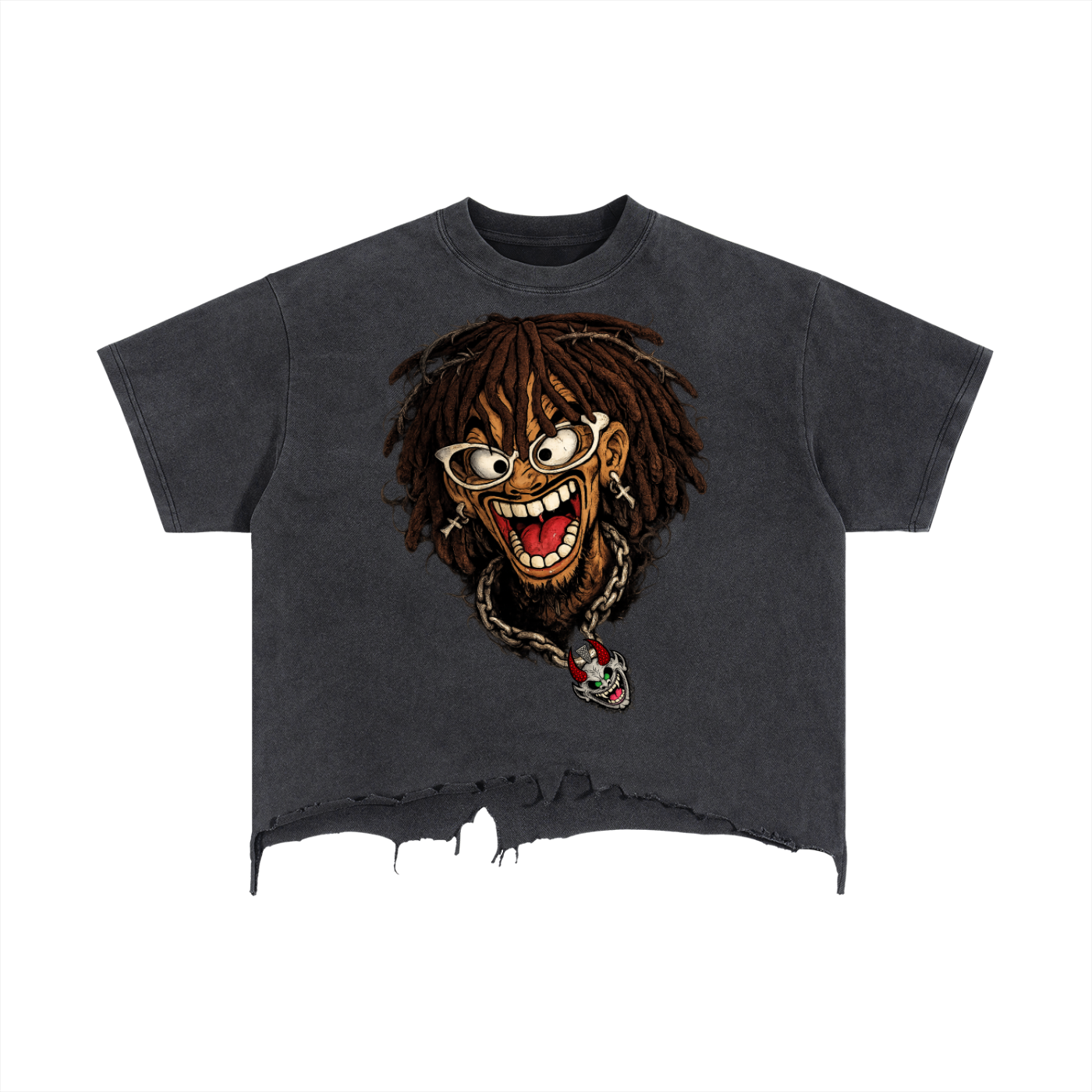 BK Crueger Land Short Boxy Hem T-Shirt