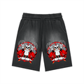 Deadly Skelly Monkey Washed Shorts