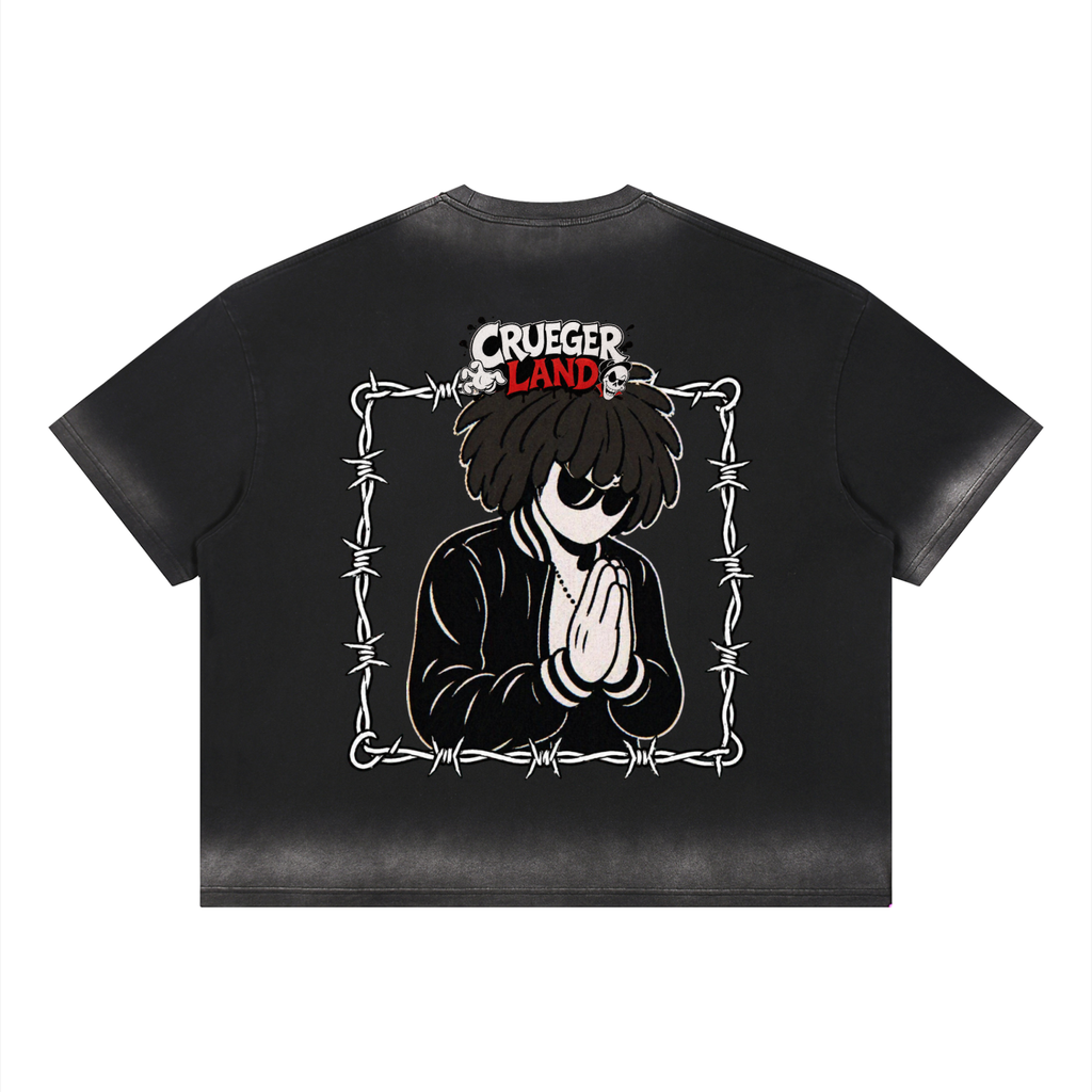 Cartoon Mannequin Vintage Wash T-Shirt