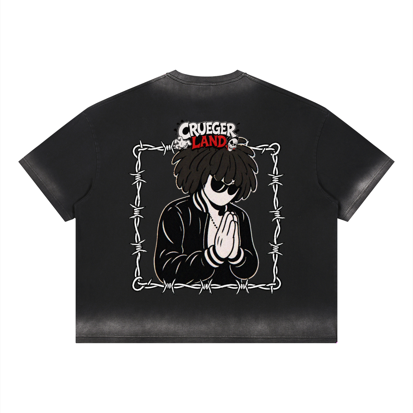 Cartoon Mannequin Vintage Wash T-Shirt