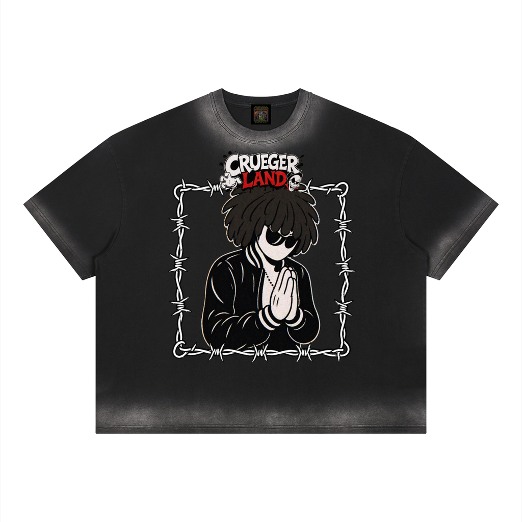 Cartoon Mannequin Vintage Wash T-Shirt