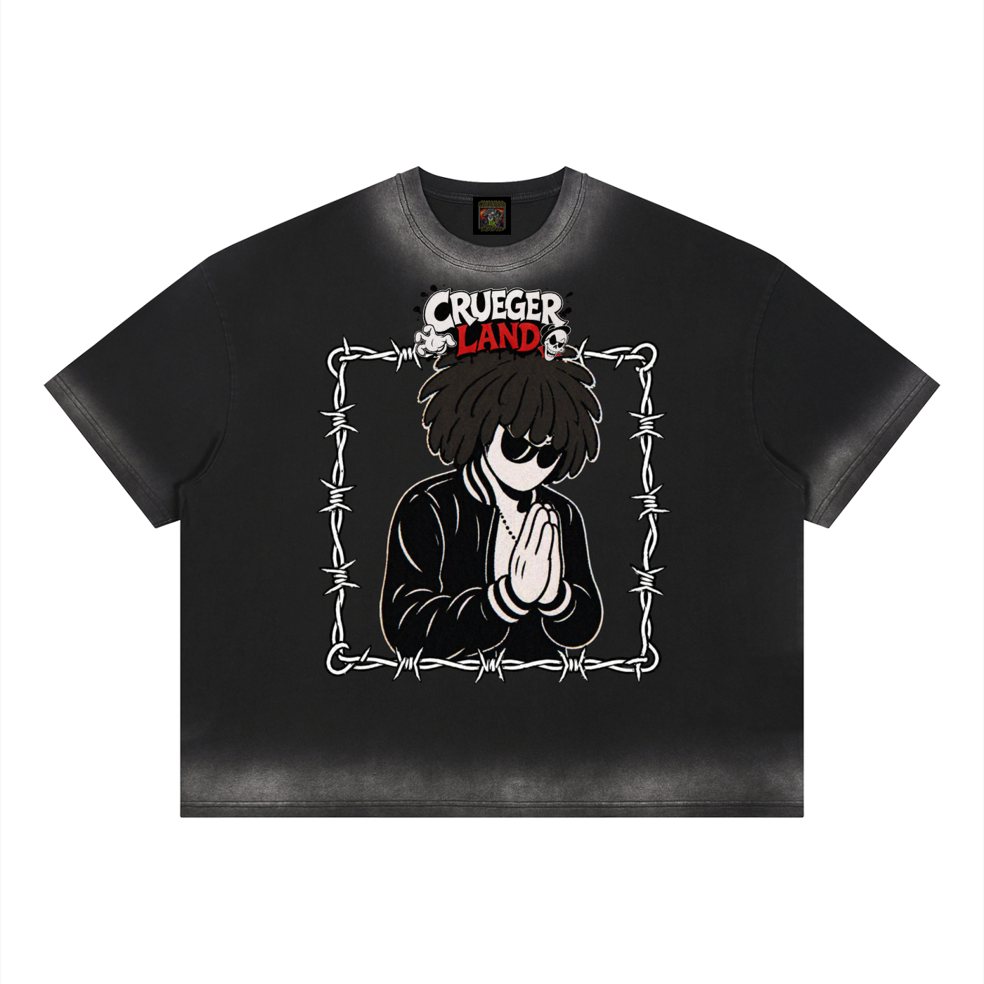 Cartoon Mannequin Vintage Wash T-Shirt