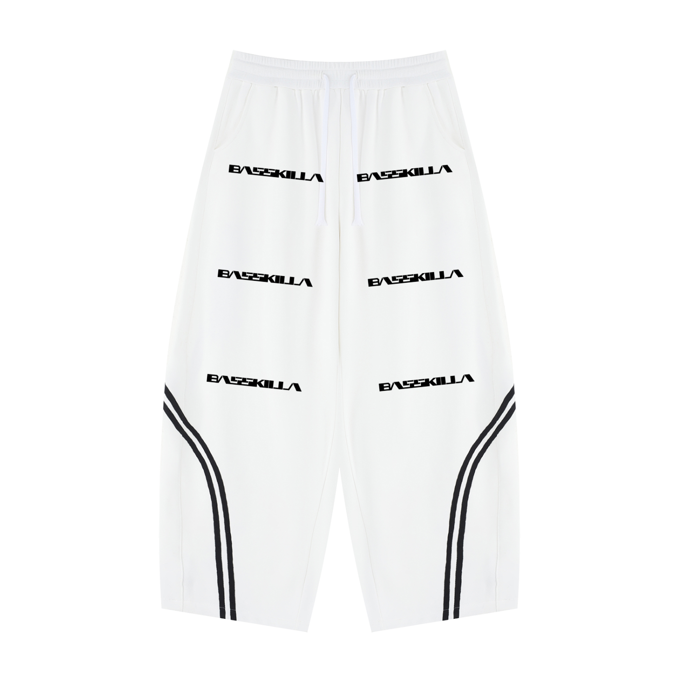 BassKilla White Sweatpants