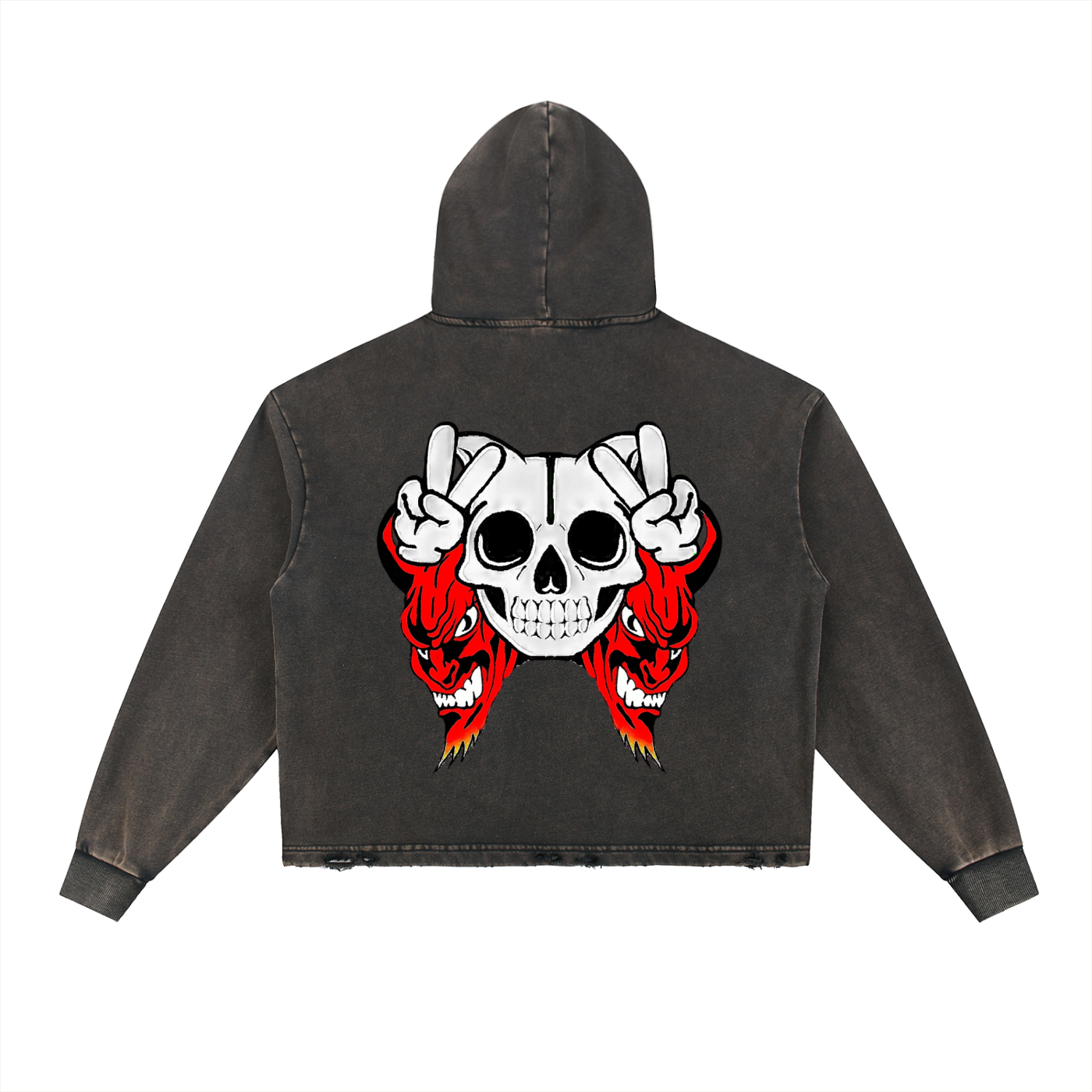 Deadly Skelly Hem Hoodie