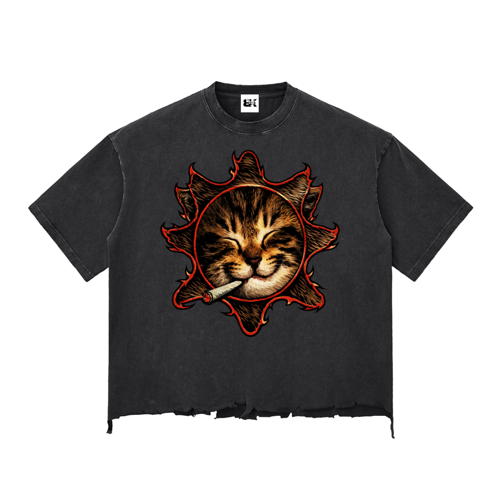 Crueger Cat Hem Boxy T-shirt