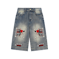 Bring Me Pain Baggy Denim Shorts