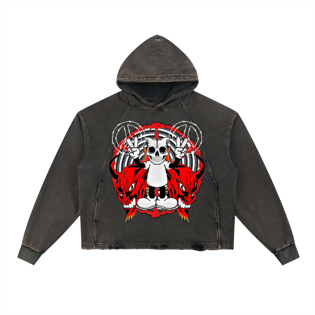 Deadly Skelly Hem Hoodie