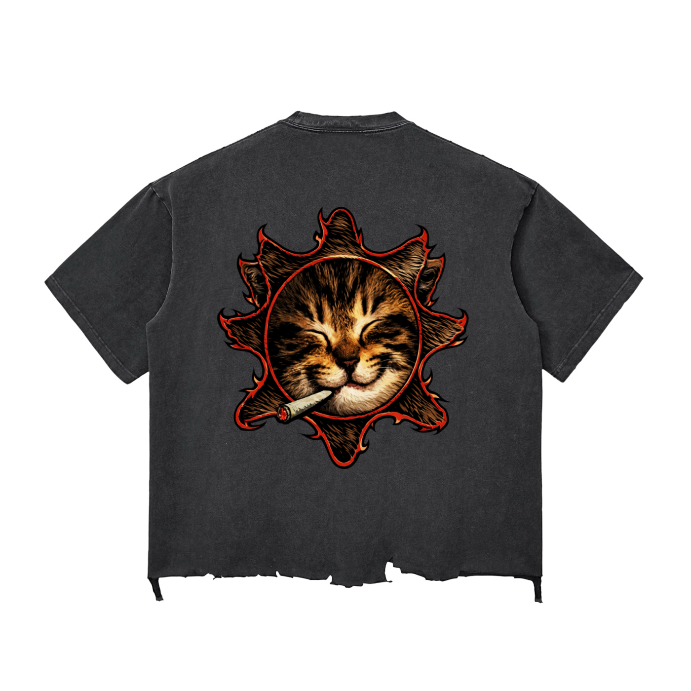 Crueger Cat Hem Boxy T-shirt