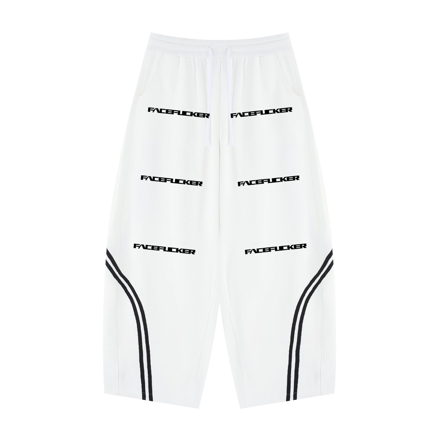 FaceFucker White Sweatpants